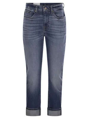 7 For All Mankind Relaxed Skinny Groovy Medium Waist Boyfriend Jeans