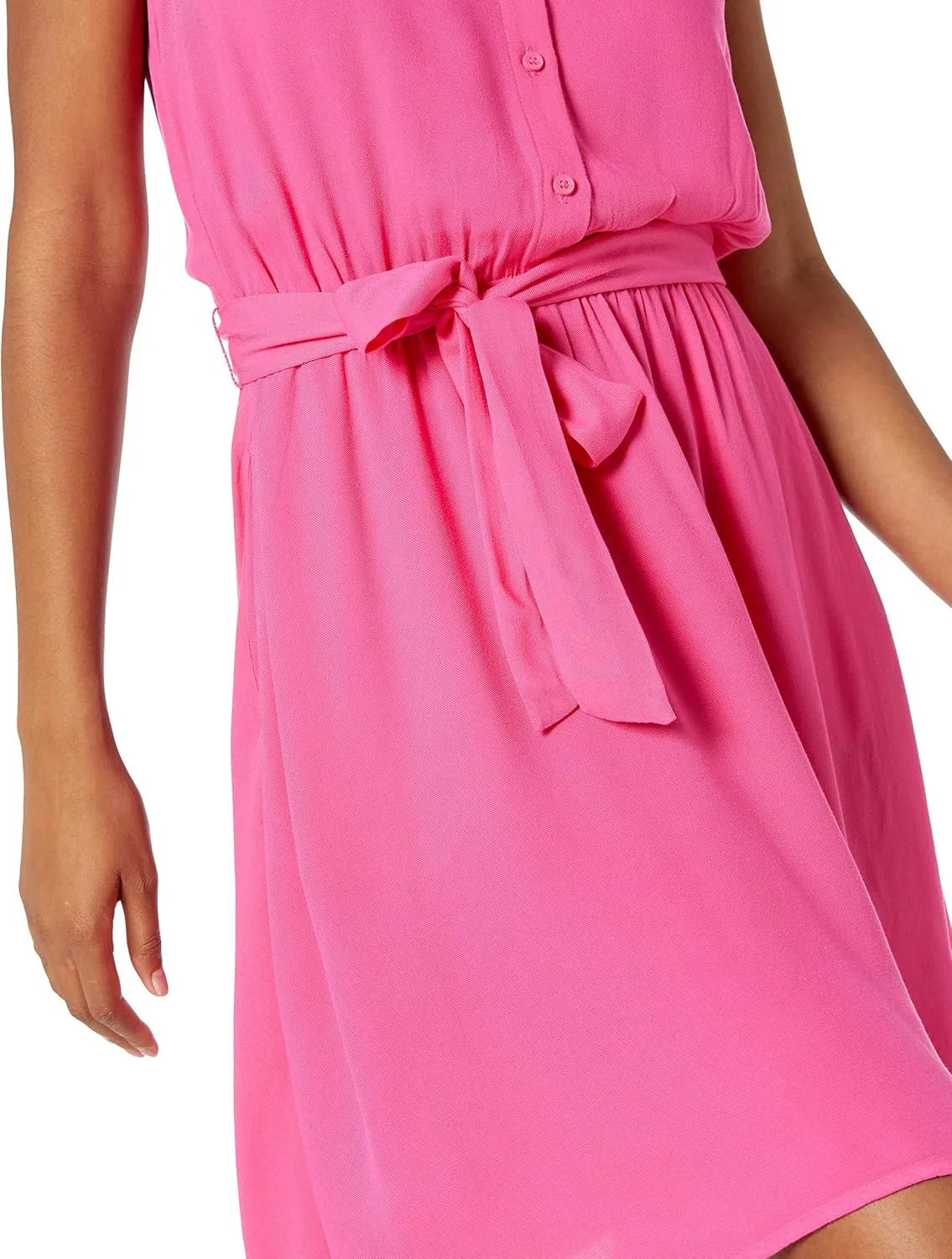 Amazon Essentials Women's Sleeveless Relaxed-Fit Woven Shirt Dress