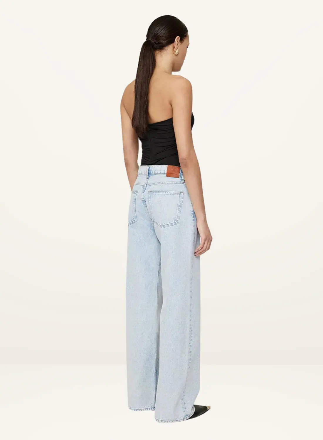 Anine Bing Hugh Jean in BLEACHED BLUE