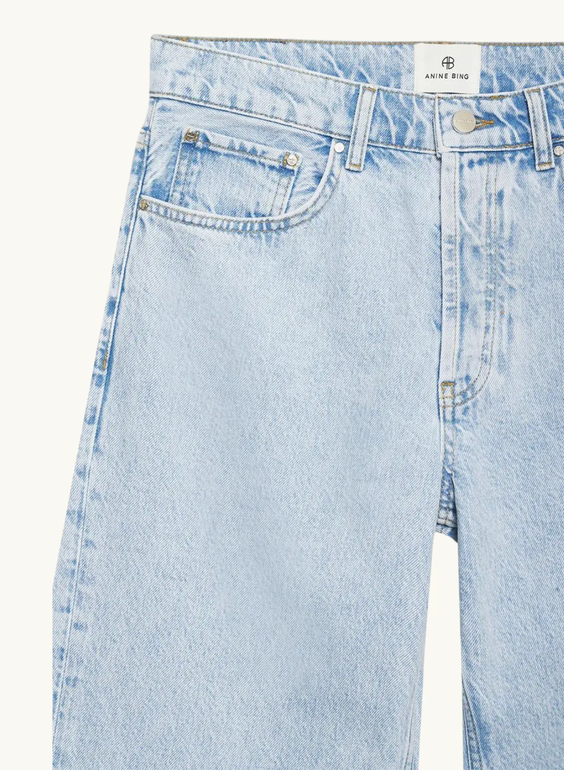Anine Bing Hugh Jean in BLEACHED BLUE