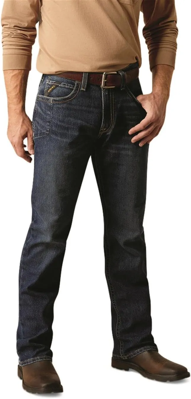 ARIAT Mens Rebar M4 Relaxed Rail Boot Cut Jean