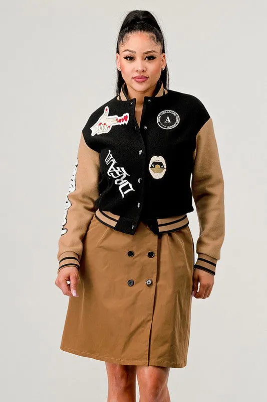 Athina Letterman Jacket Dress