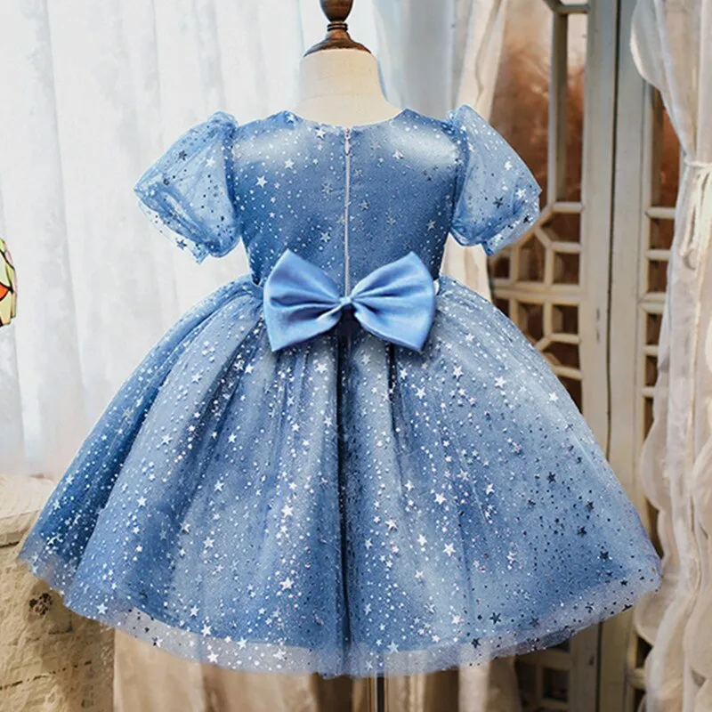 Baby Dress Girl 1st Birthday Dress For Baby Girl Dress Bowknot Princess Dresses Flower Girls Wedding Party Tutu Kids Clothes
