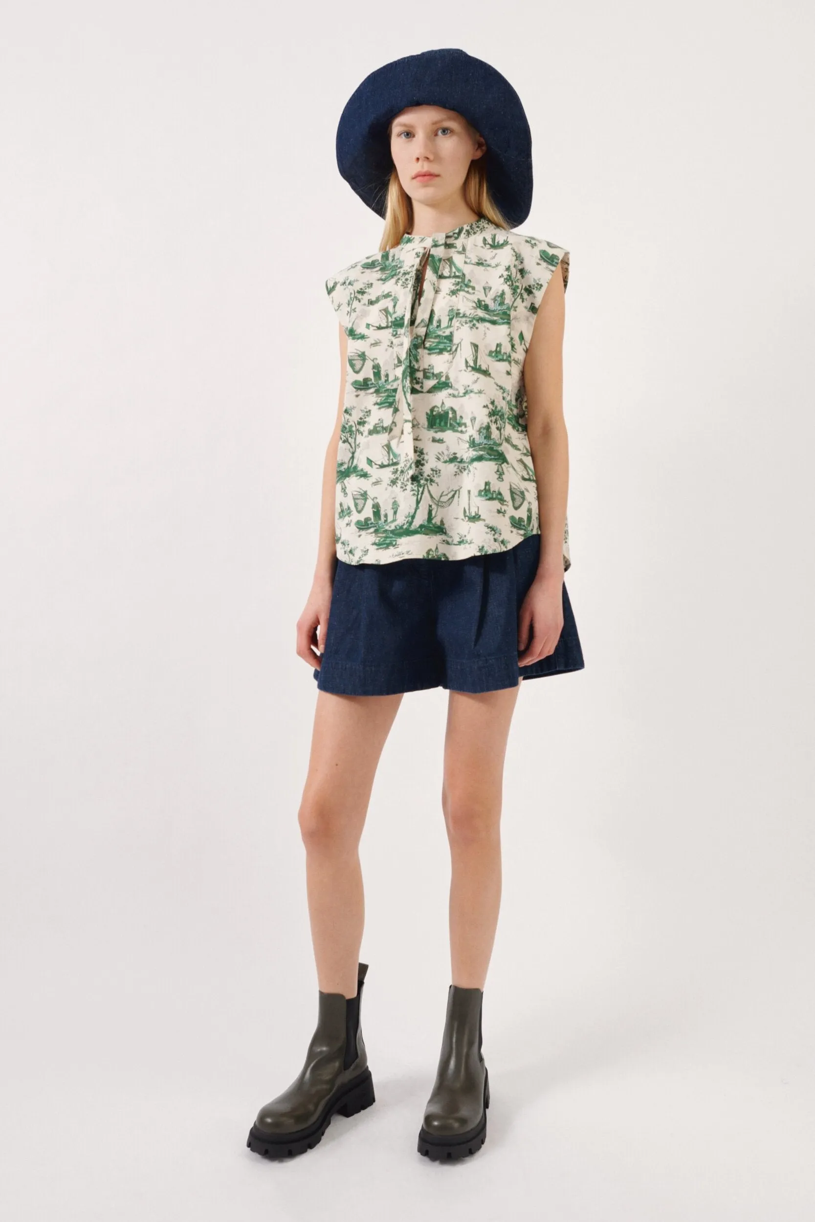 Baum Und Pferdgarten Moureen Blouse Harbour Scape Green