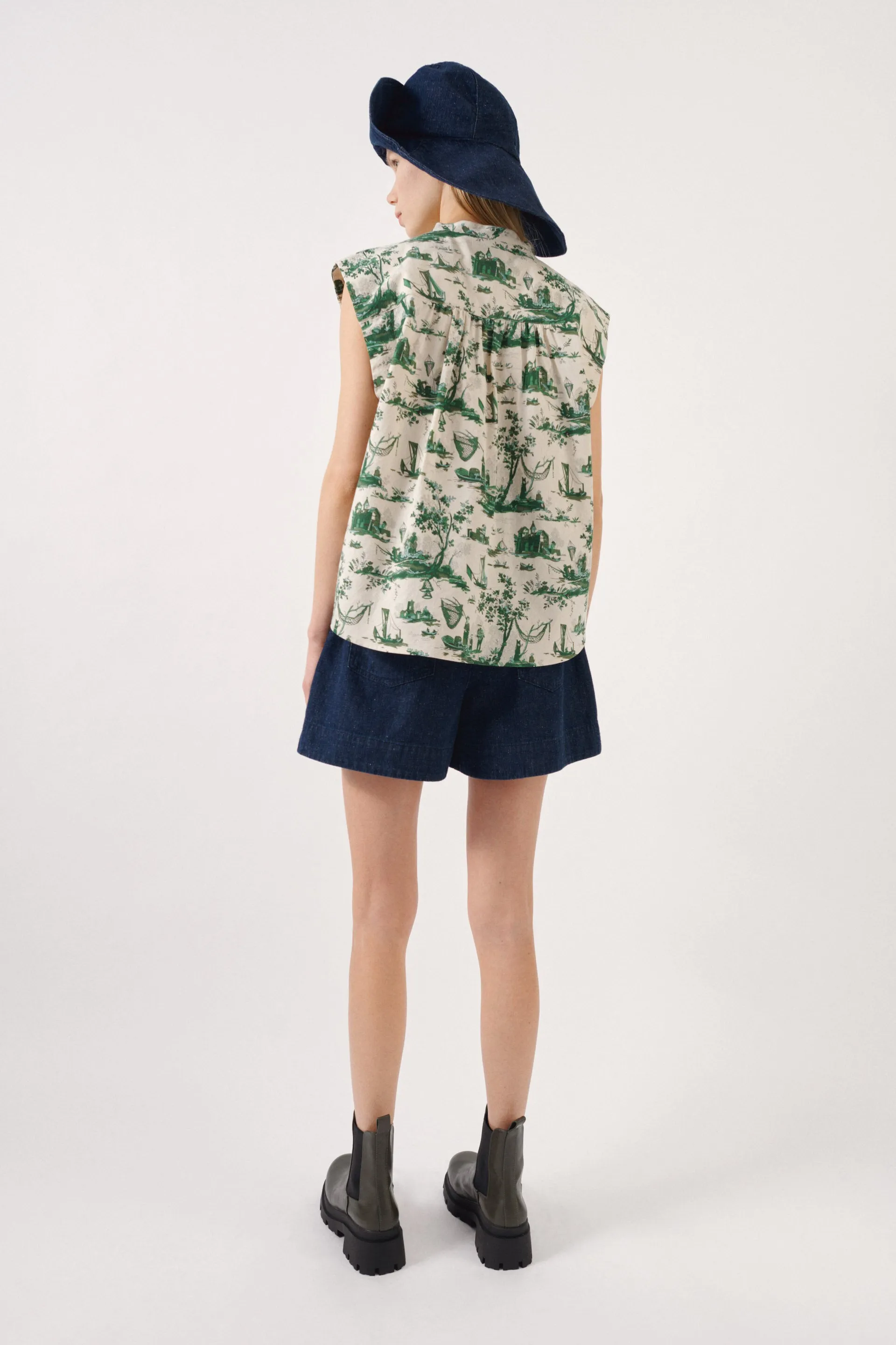 Baum Und Pferdgarten Moureen Blouse Harbour Scape Green