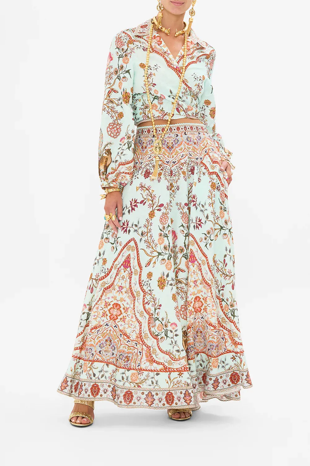 CAMILLA - Maxi Circle Skirt WEAVING WORLDS