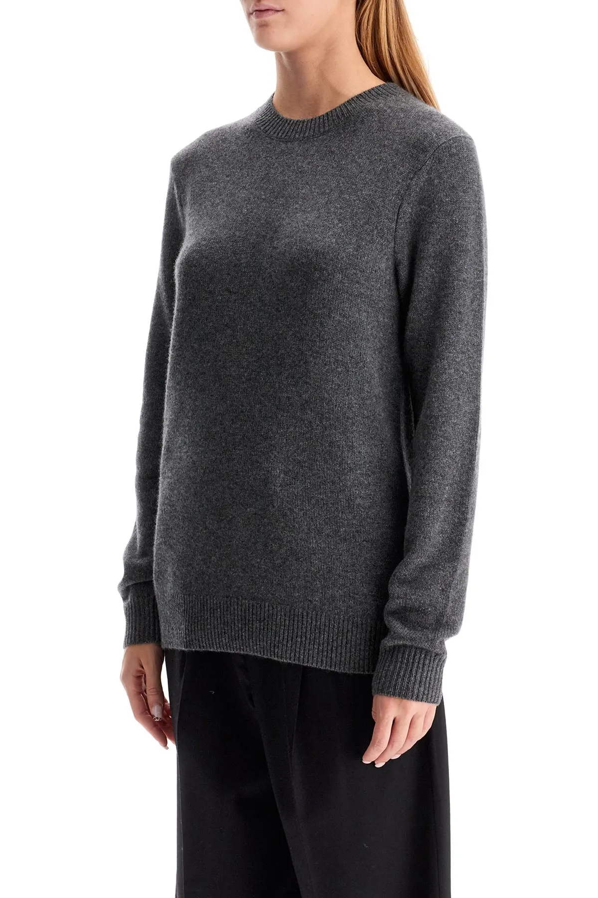 cashmere crewneck pullover U11010JH CHARCOAL