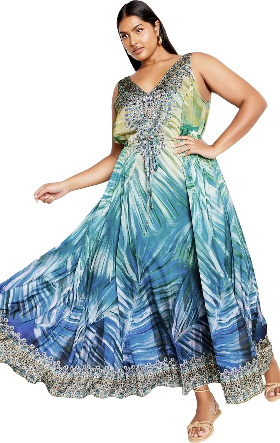 City Chic Women's Afterglow Maxi Dress