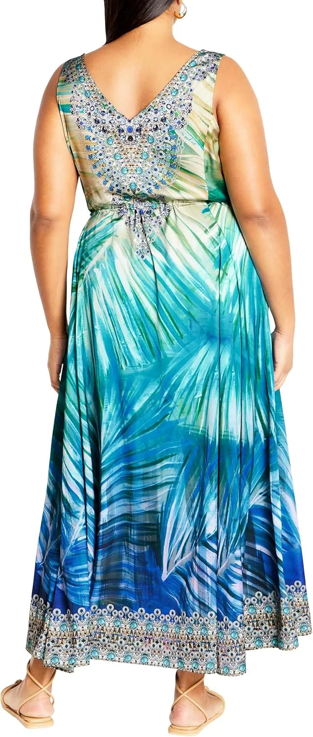 City Chic Women's Afterglow Maxi Dress