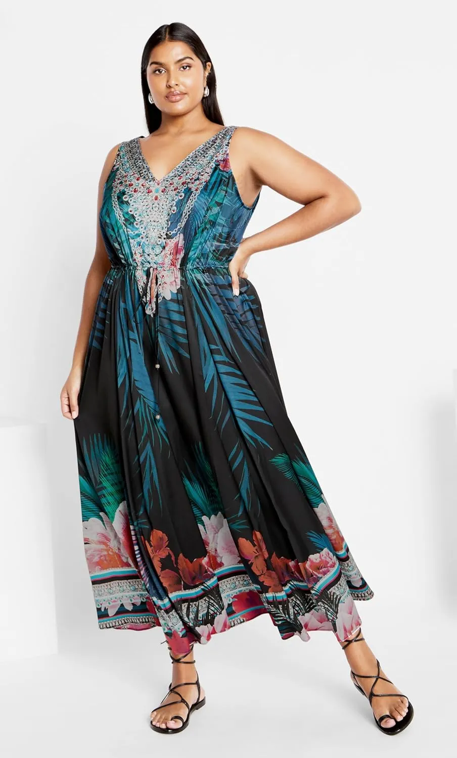 City Chic Women's Afterglow Maxi Dress