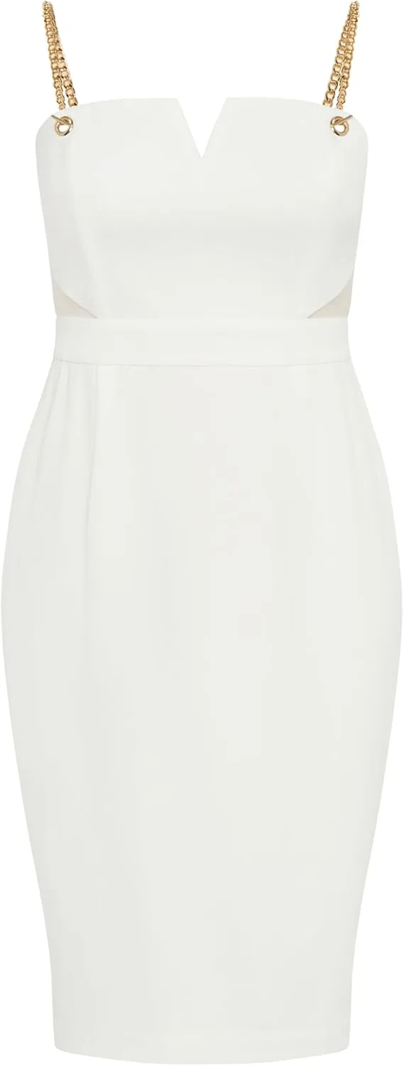 City Chic Women's Dress Ann Chain
