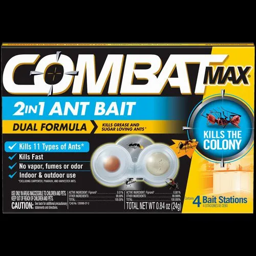 Combat Max 2-in-1 Ant Bait 4/pack 8 Packs/Case