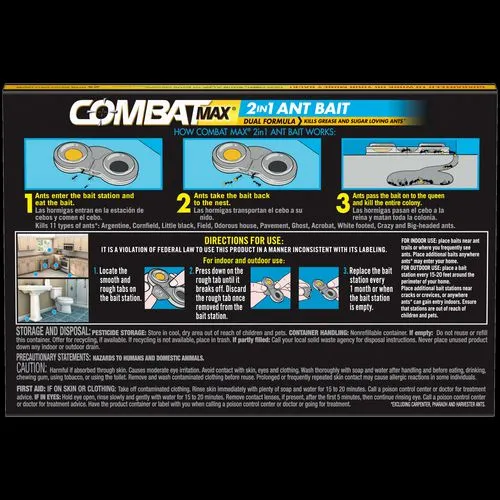 Combat Max 2-in-1 Ant Bait 4/pack 8 Packs/Case