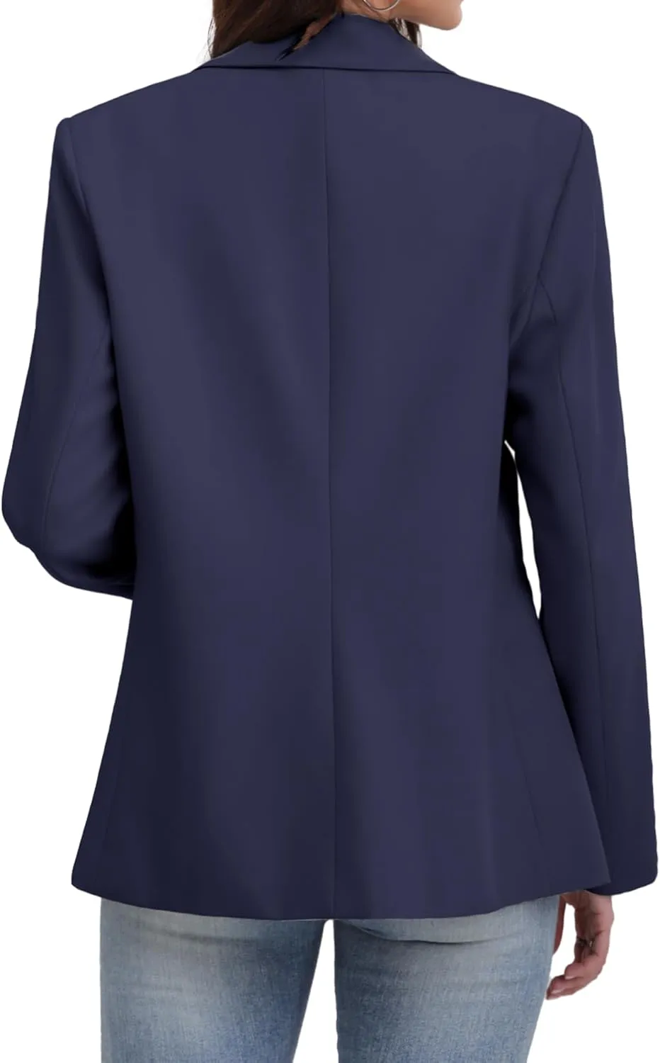 ELLEVEN Women's Blazer Business Casual Lightweight Suit - Long Sleeve Slim Fit Work Office Jacket with Pockets