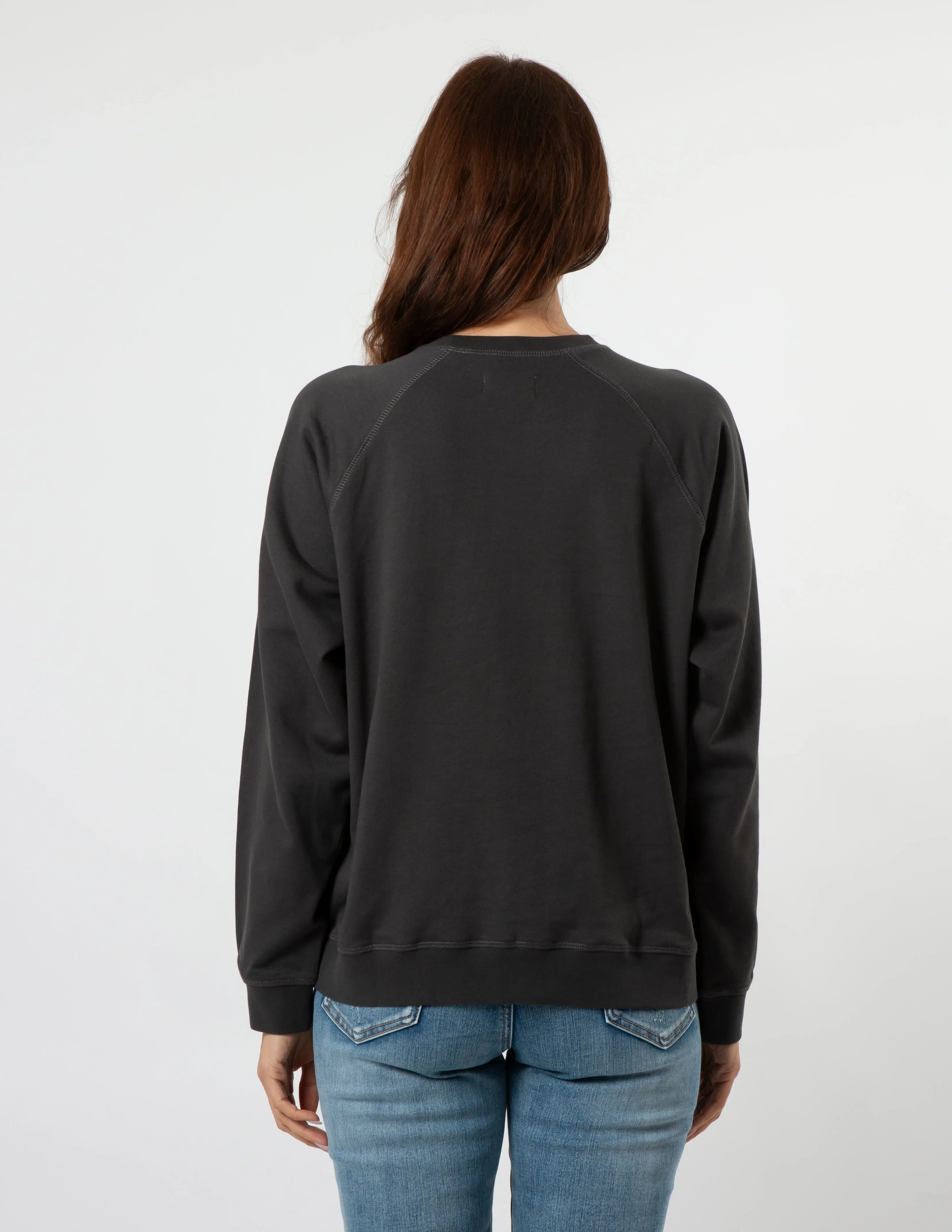 Everyday Sweater - Black Paper Flowers Heart