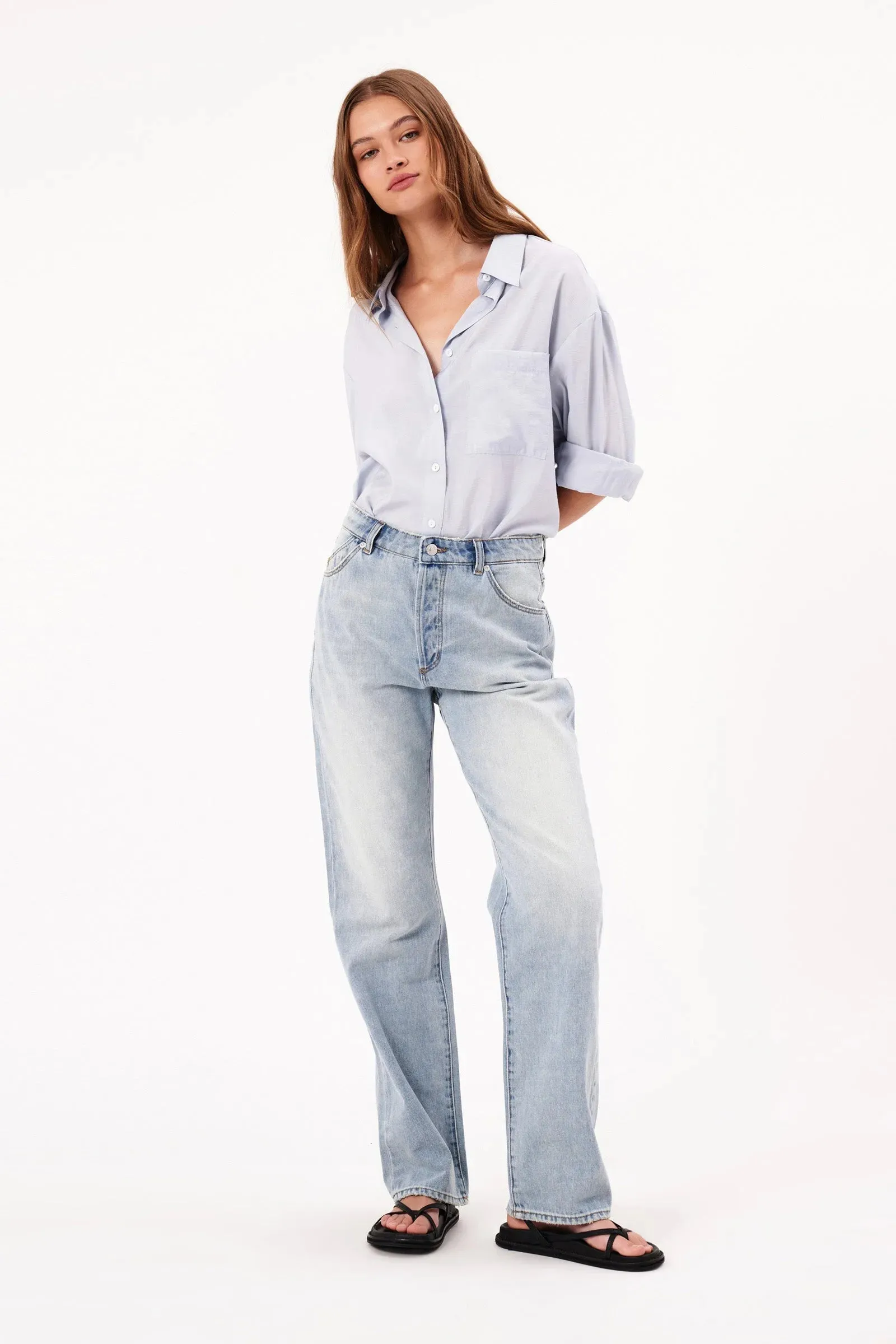 Faded Blue 90's Relaxed Jeans