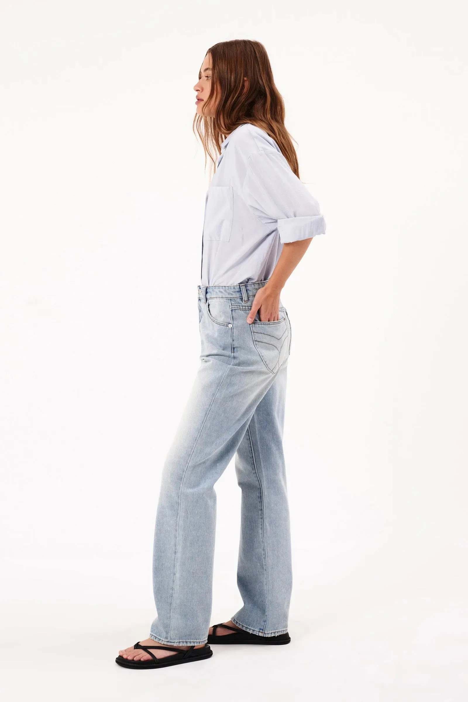 Faded Blue 90's Relaxed Jeans