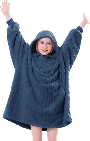 FestiCorp Oversized Blanket Hoodie for Adults - Extra Long Wearable Sweatshirt with Giant Sleeve, Hood and Pocket