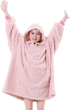 FestiCorp Oversized Blanket Hoodie for Adults - Extra Long Wearable Sweatshirt with Giant Sleeve, Hood and Pocket