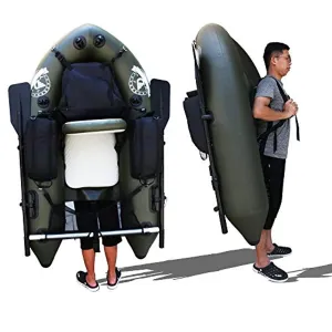Fishing Inflatable Tube Boat with Detachable Seat and Awning Canopy Water Inflatable Rafts