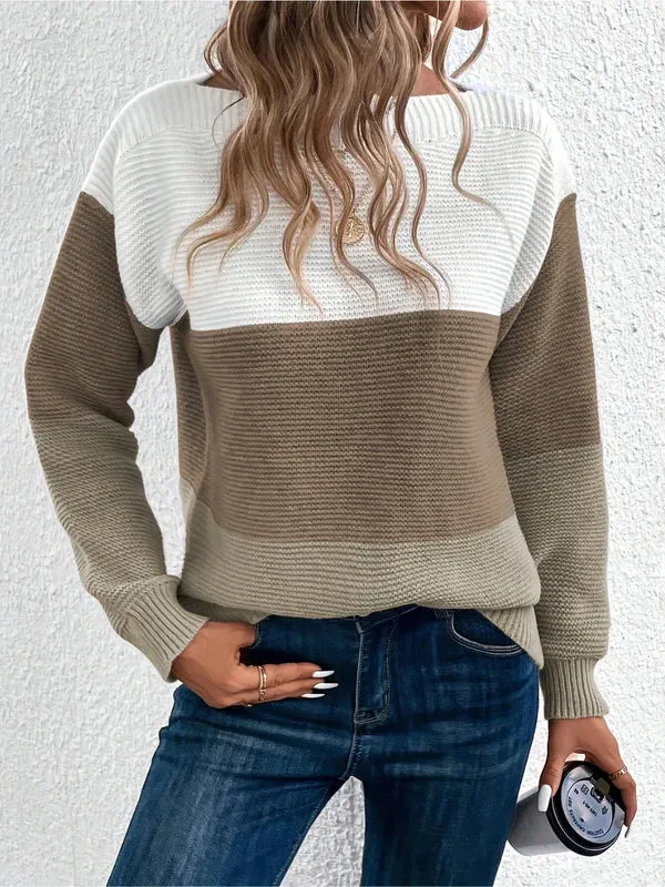 Gebreide Colorblock Sweater