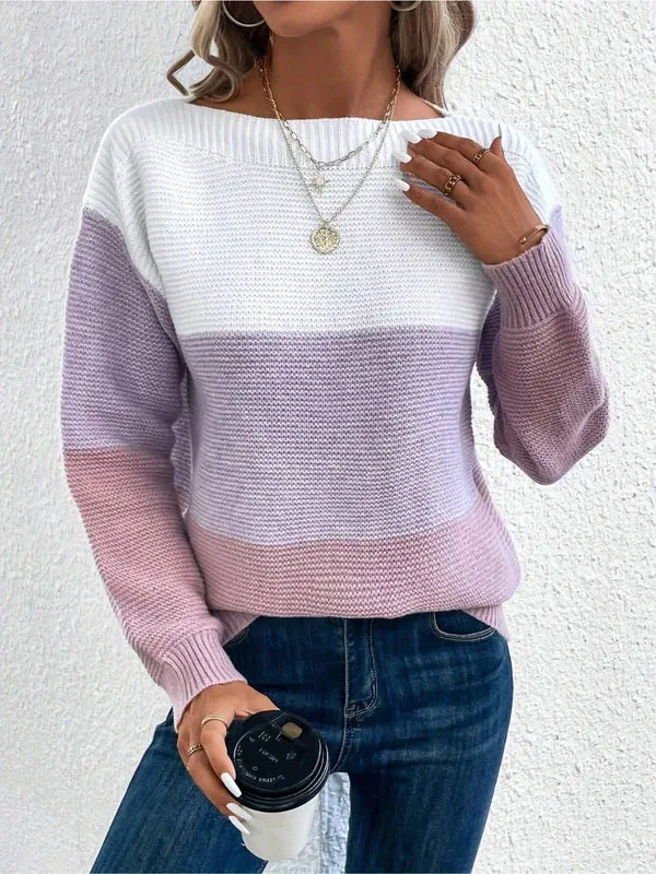 Gebreide Colorblock Sweater