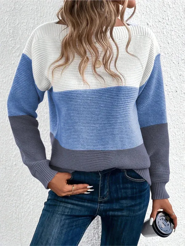 Gebreide Colorblock Sweater