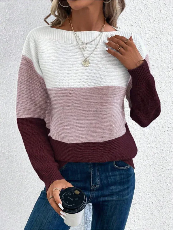Gebreide Colorblock Sweater