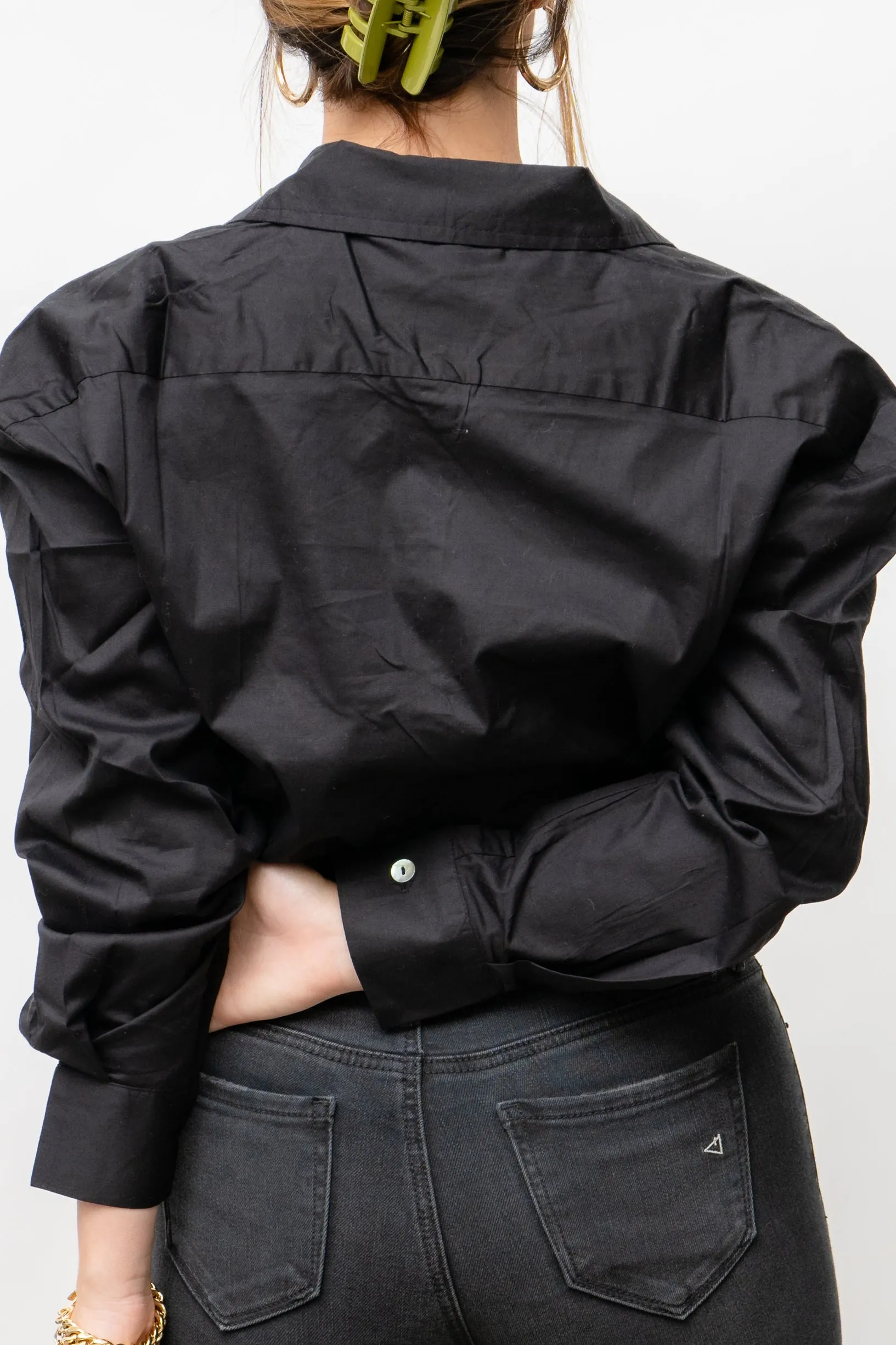Gianna Twist Hem Button Front Top