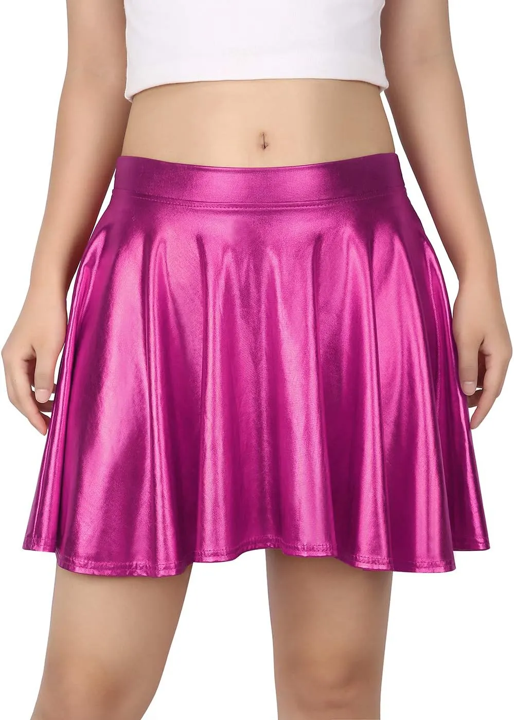 HDE Women's Casual Fashion Flared Pleated A-Line Circle Skater Skirt