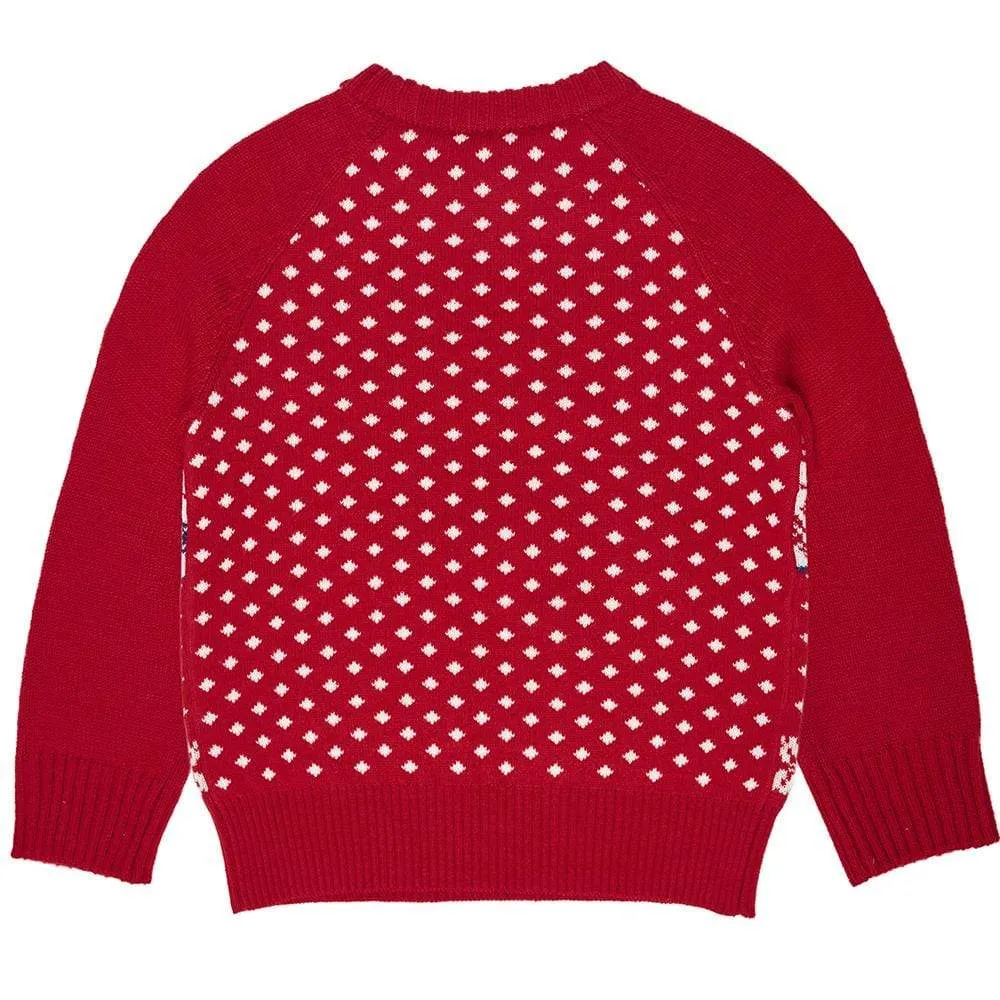 Holiday Family Matching Sweater in Tango Red for All