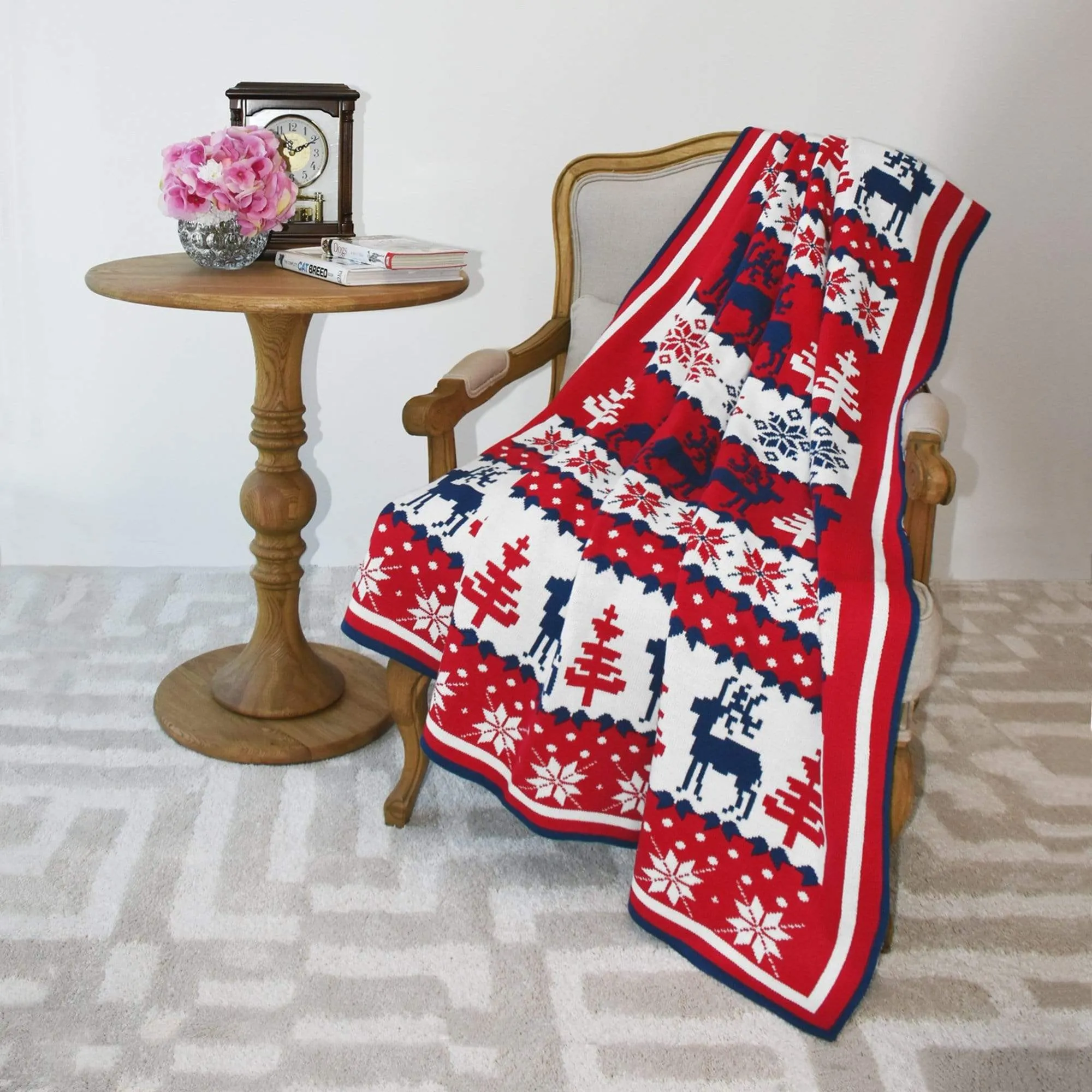 Holiday Family Matching Sweater in Tango Red for All