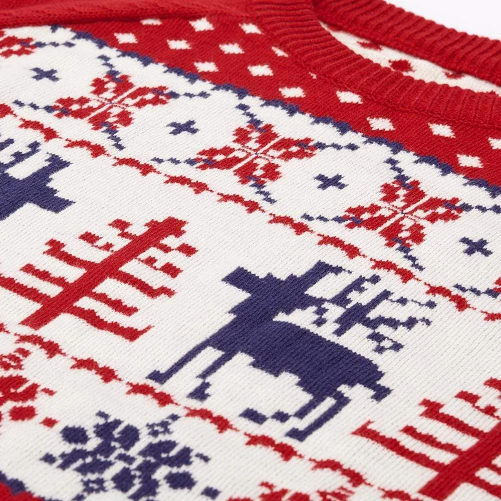 Holiday Family Matching Sweater in Tango Red for All