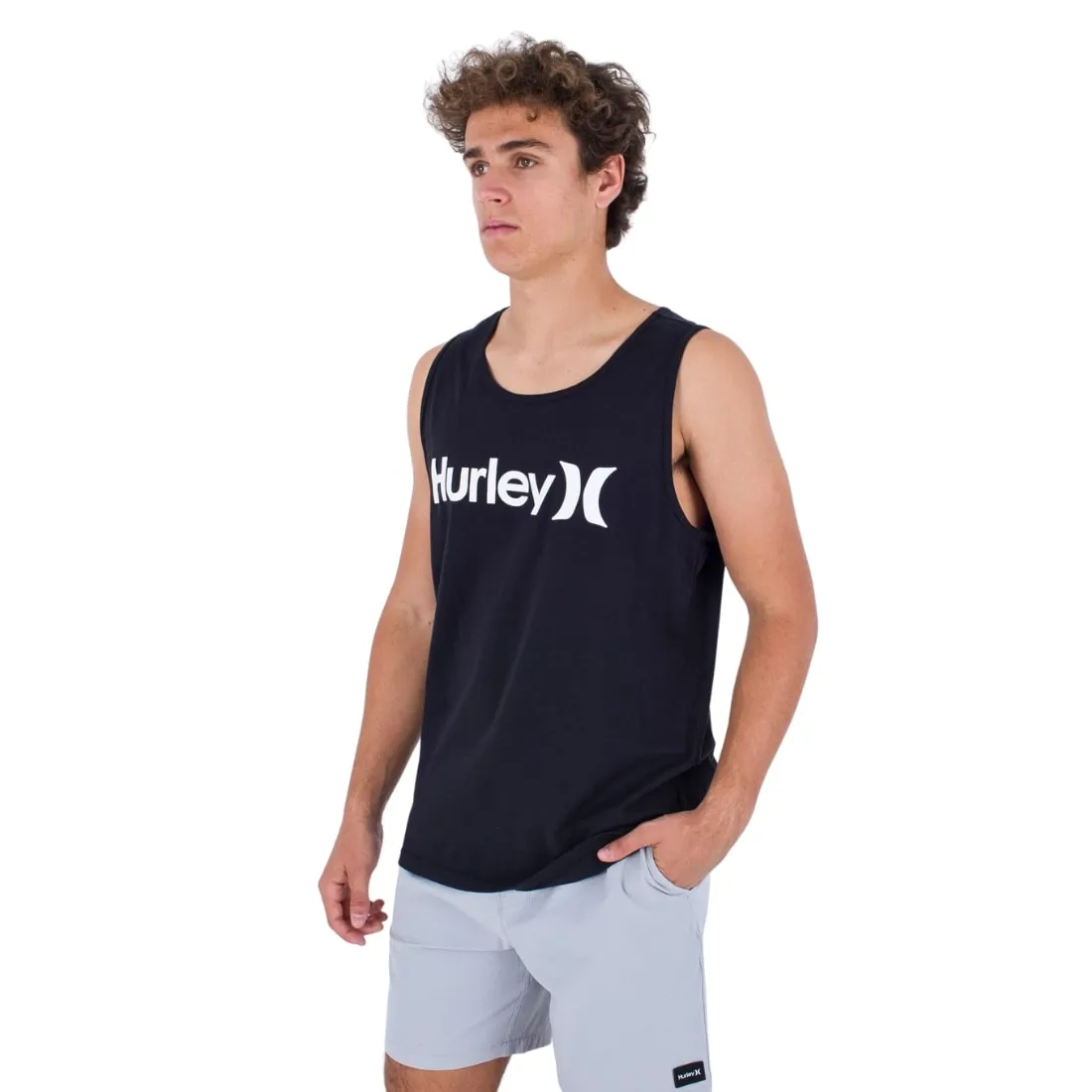Hurley Everyday One & Only Solid Tank Top Vest - Black
