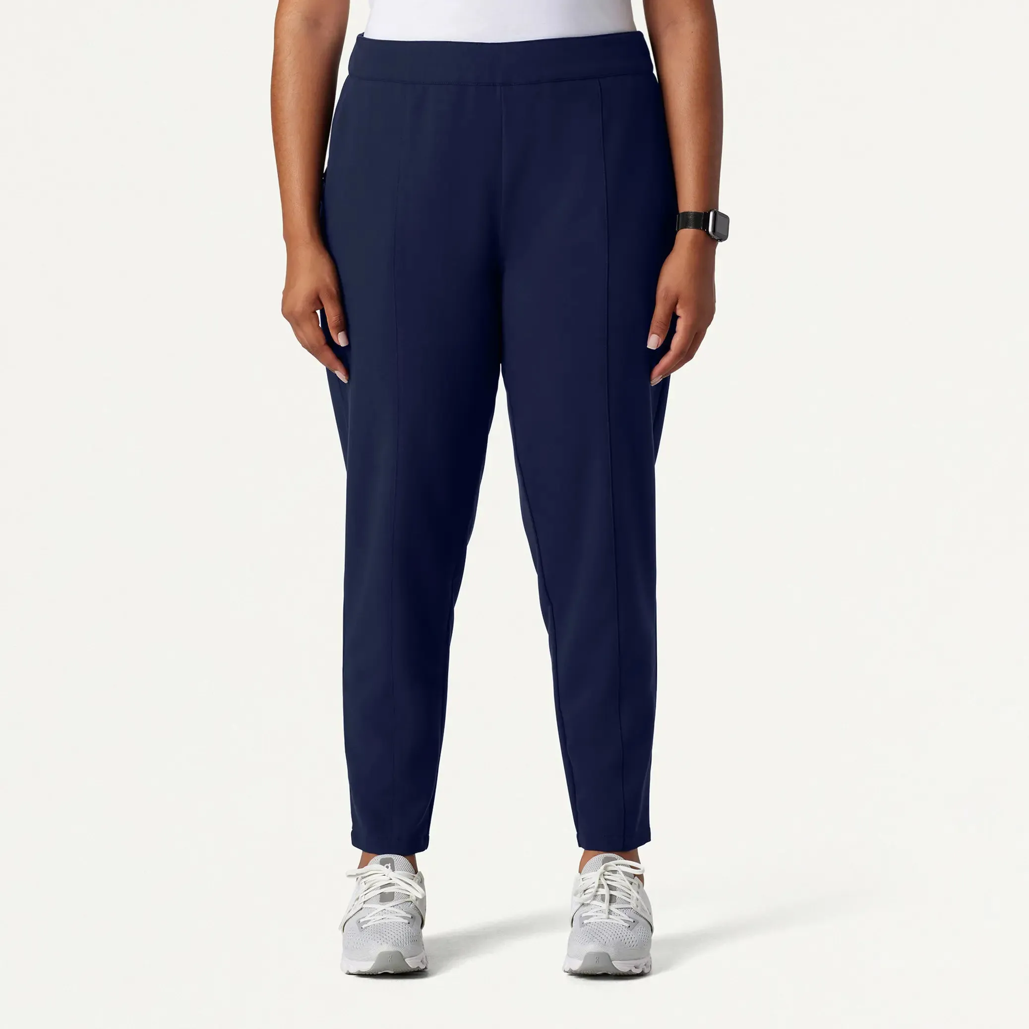Jaanuu Women's Lio Tapered 5-Pocket Scrub Pant - Midnight Navy