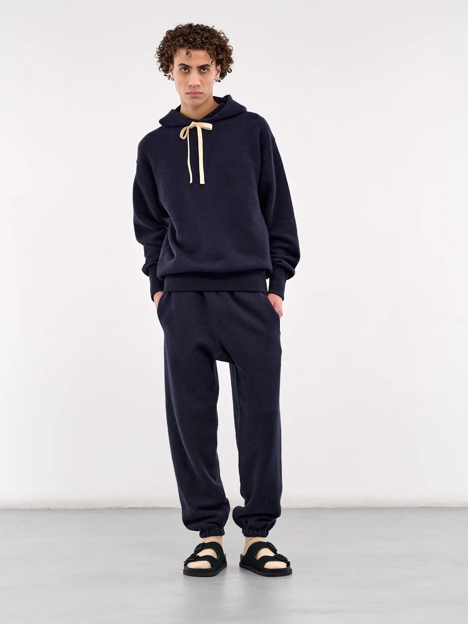 Knit Hoodie (J47GU0130-J13276-INDIGO)