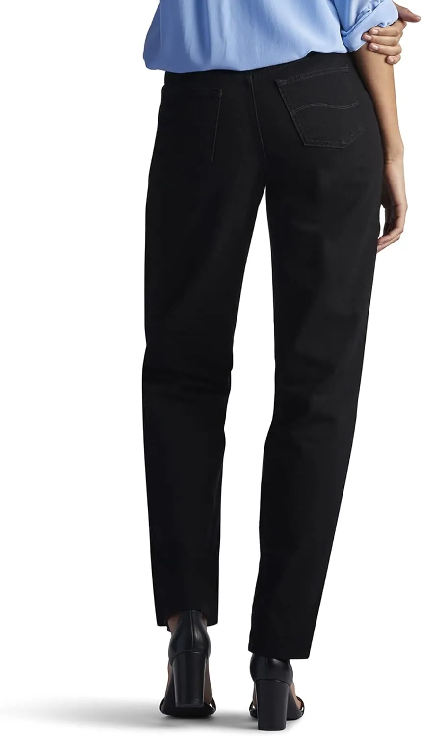 Lee Women's Petite Relaxed Fit All Cotton Straight Leg Jean