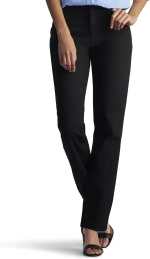 Lee Women's Petite Relaxed Fit All Cotton Straight Leg Jean