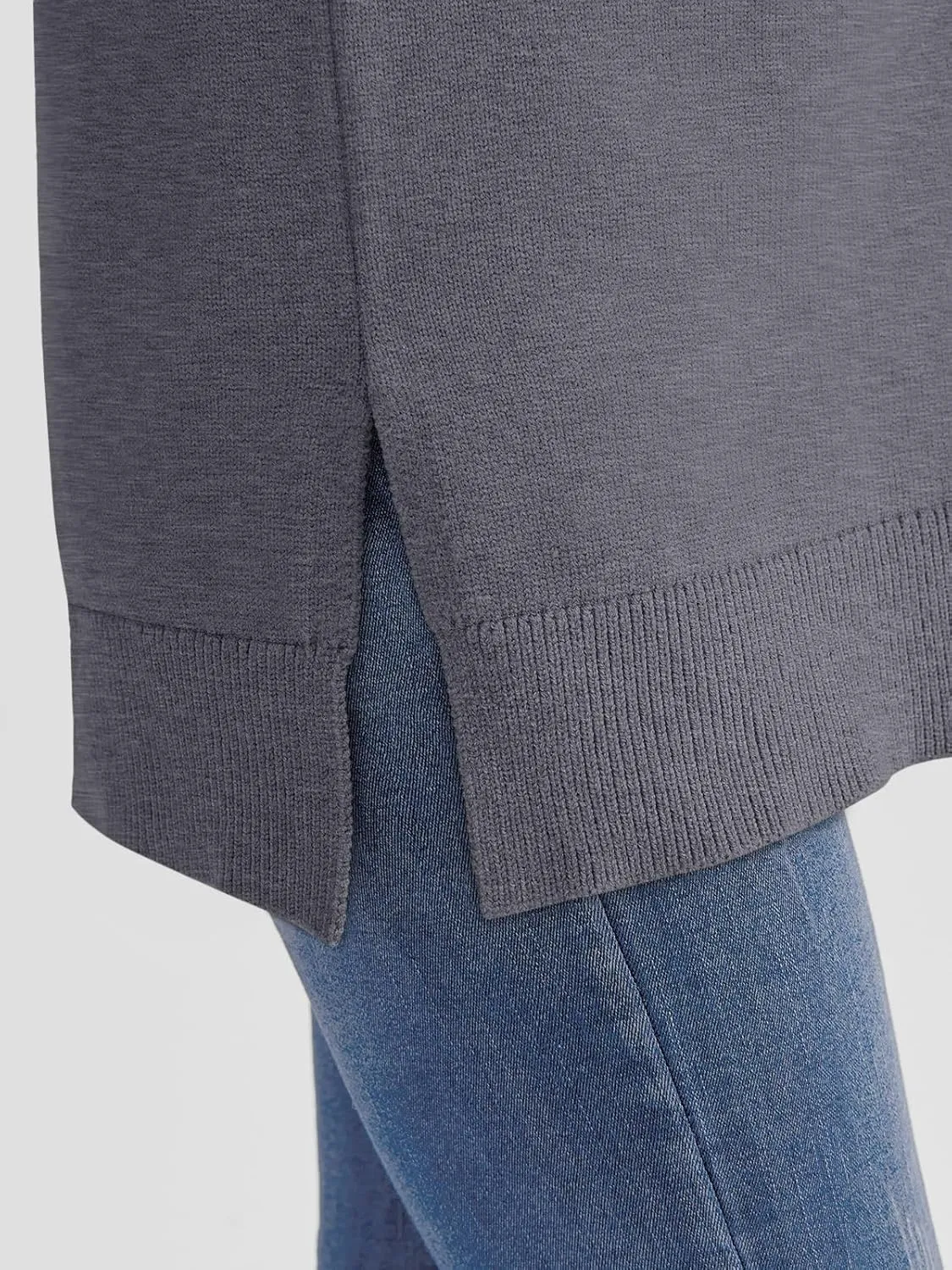 LILLUSORY Women V Neck Sweater Vest Oversized Long Cardigan Casual Vest Tops 2024 Trendy