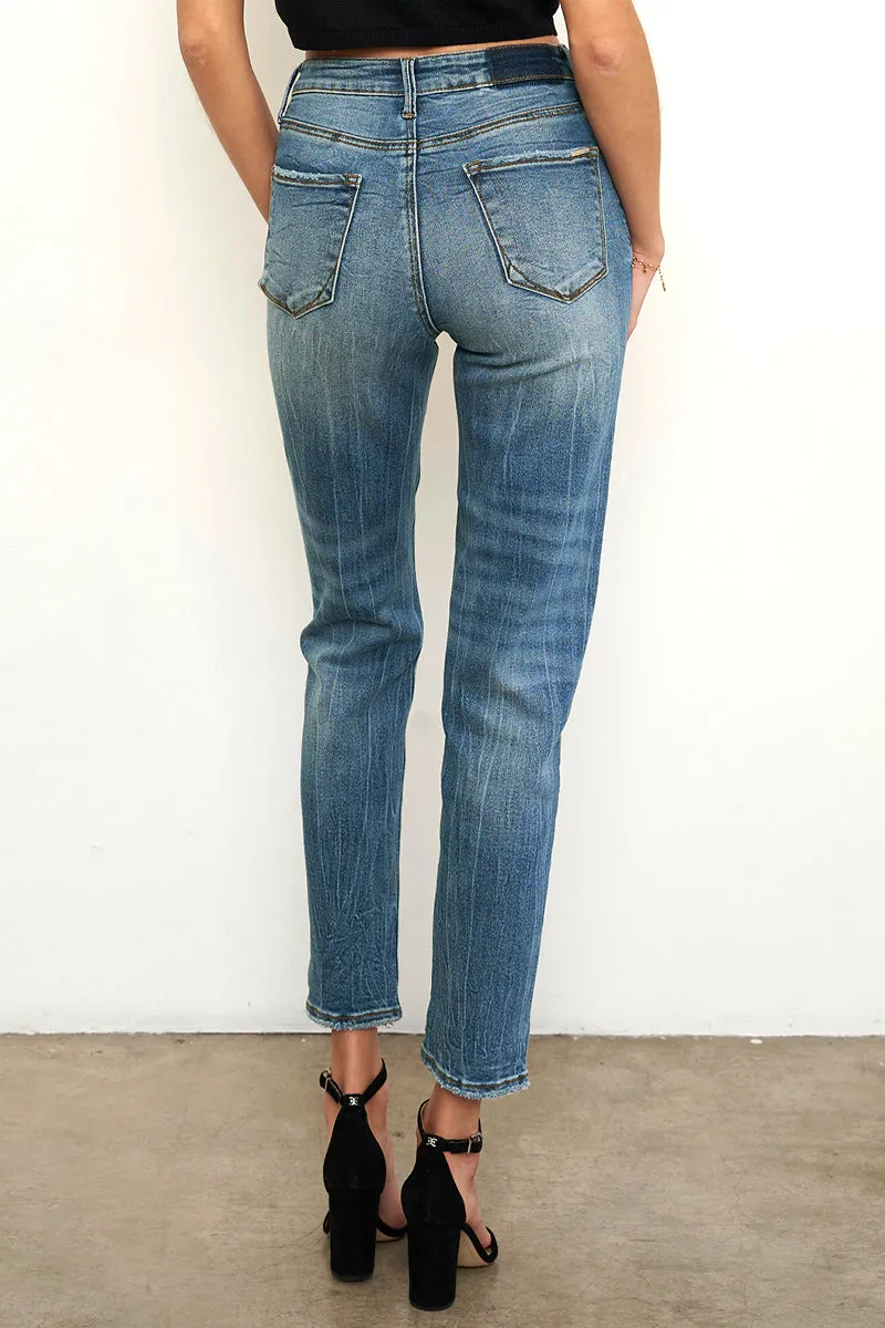 Look at Me High Rise Girlfriend Jeans