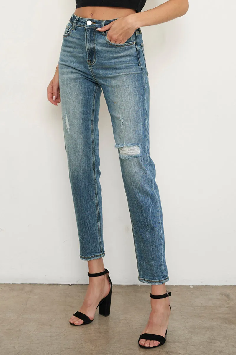 Look at Me High Rise Girlfriend Jeans