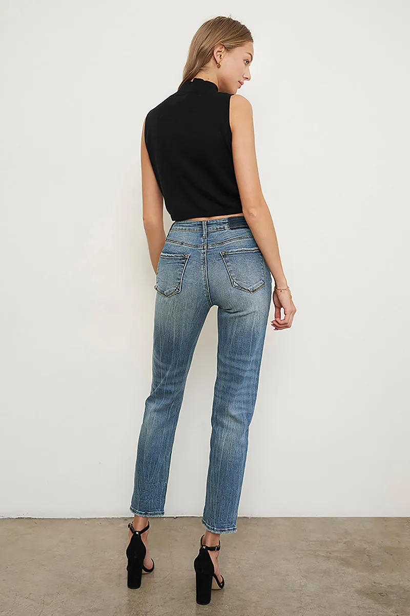 Look at Me High Rise Girlfriend Jeans