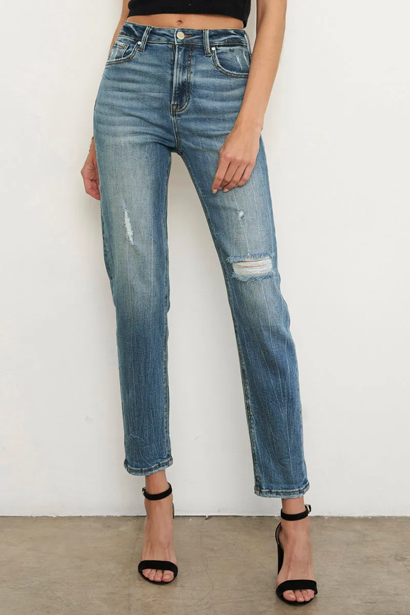 Look at Me High Rise Girlfriend Jeans
