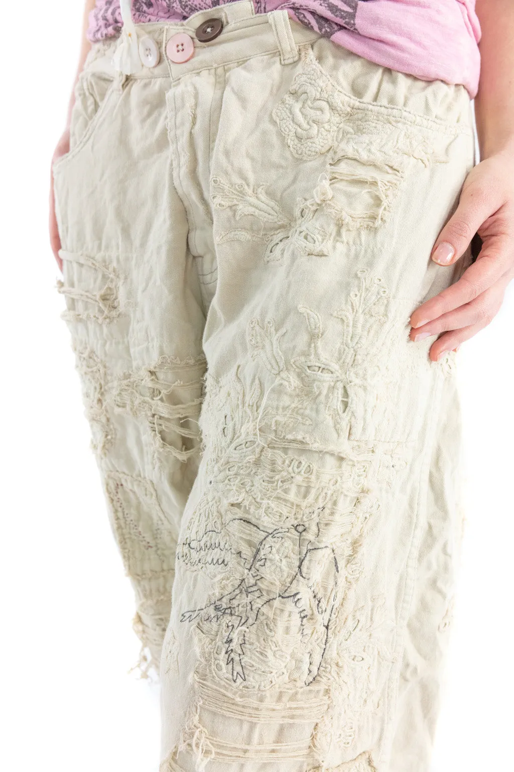 Magnolia Pearl Embroidered Amour Miners Pants