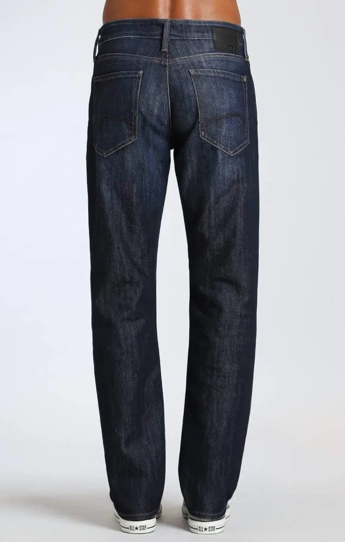 Mavi Men's Matt Mid Rise Straight Leg Jeans - Premium Relaxed Fit Denim Jeans