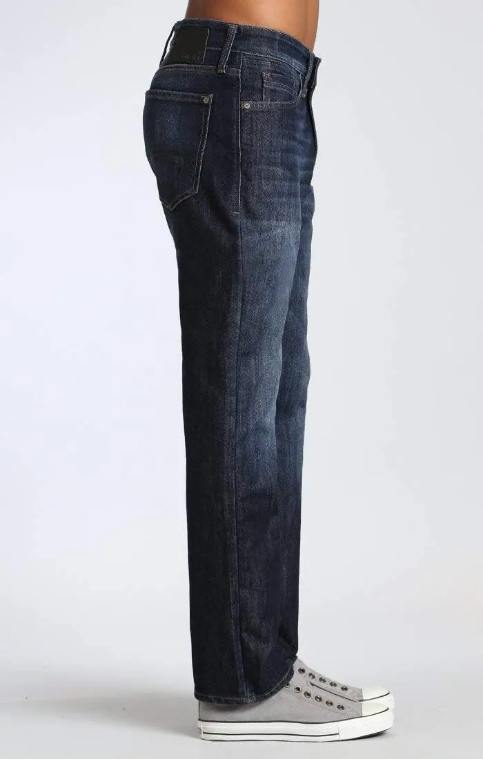 Mavi Men's Matt Mid Rise Straight Leg Jeans - Premium Relaxed Fit Denim Jeans