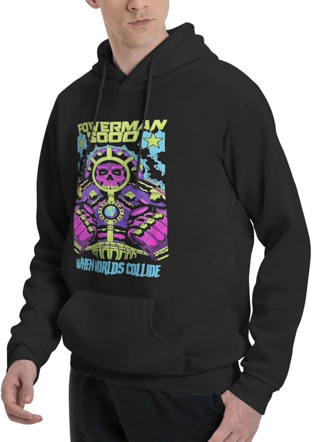 Men'S Long Sleeve Tops Hooded Sweatshirt, Ever Fading Fleece Pullover Hoodie