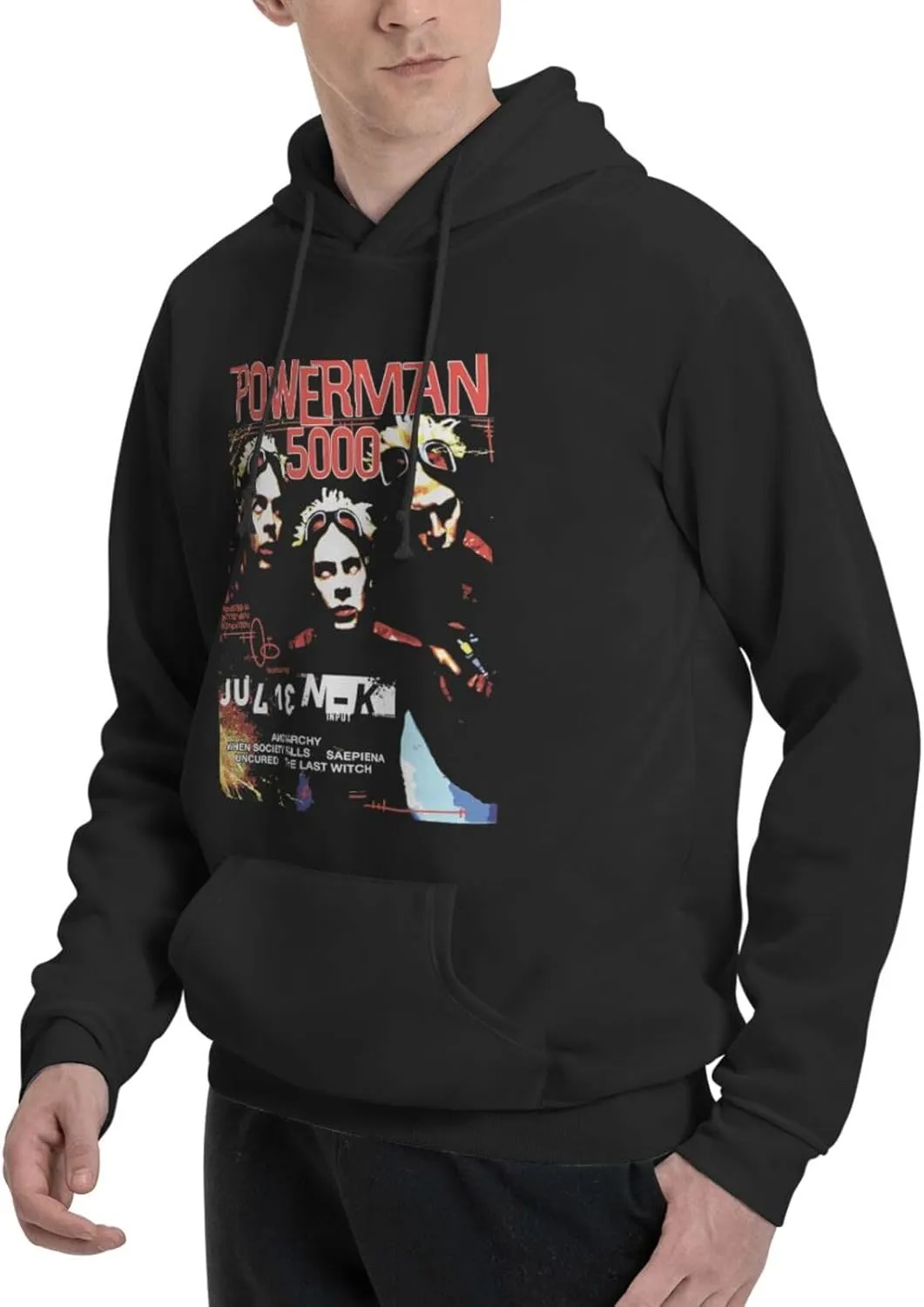 Men'S Long Sleeve Tops Hooded Sweatshirt, Ever Fading Fleece Pullover Hoodie