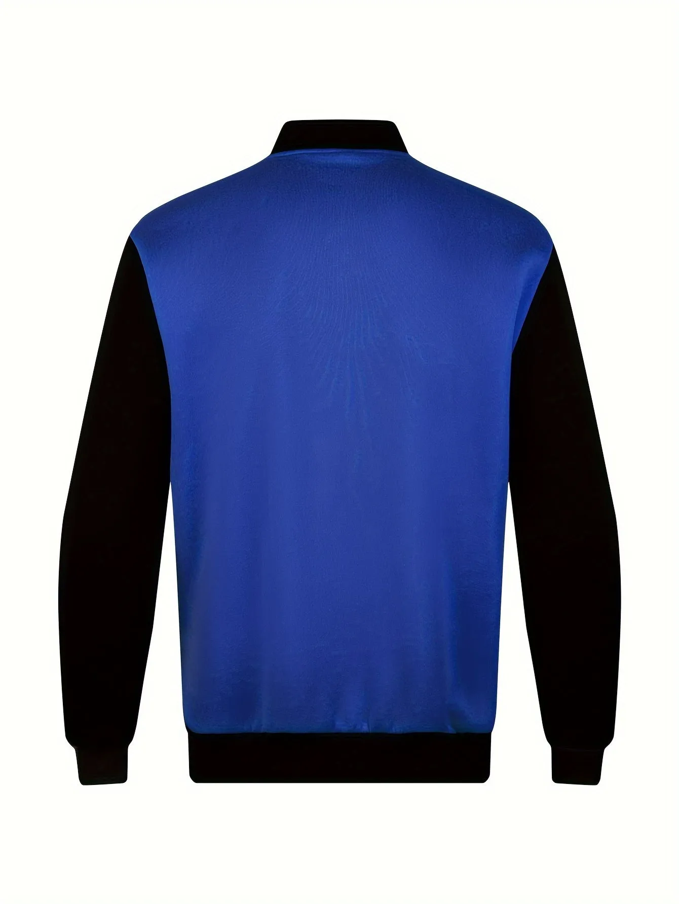Mens Stylish Globe Print Varsity Jacket | Casual Coat