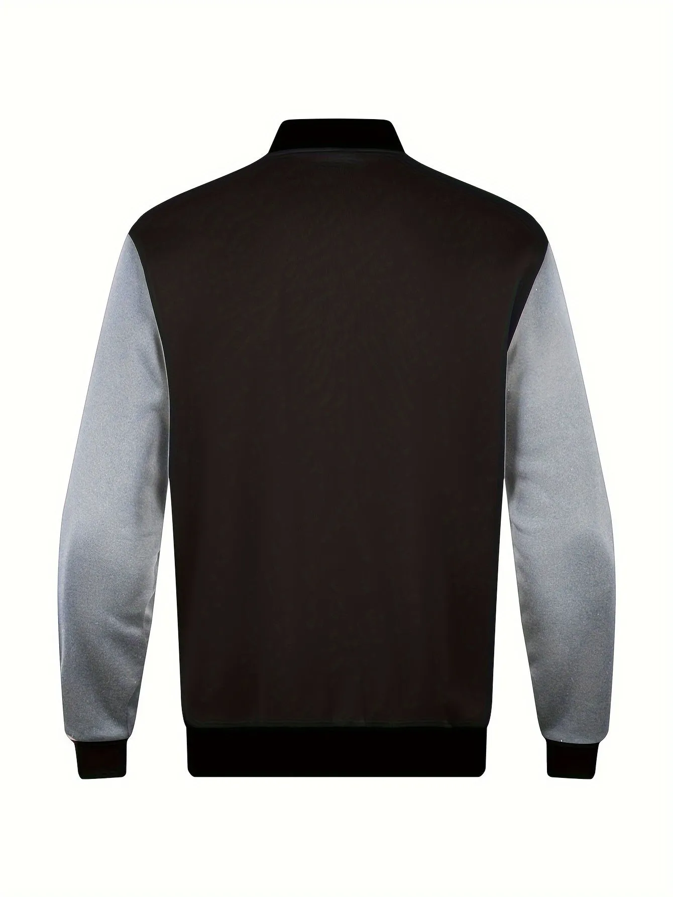 Mens Stylish Globe Print Varsity Jacket | Casual Coat
